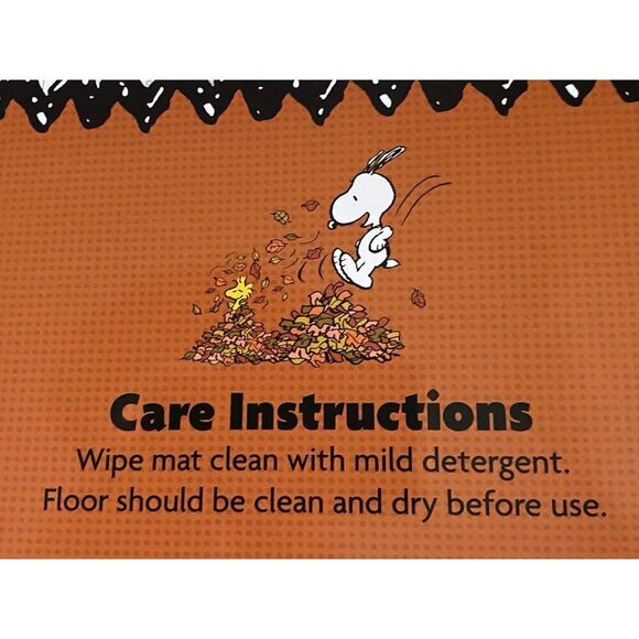 Peanuts Snoopy Coffee Donuts Anti Fatigue Kitchen Mat 20” X 39” Fall Autumn NEW - Picture 10 of 13